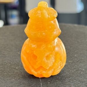Orange Calcite Cat Pumpkin